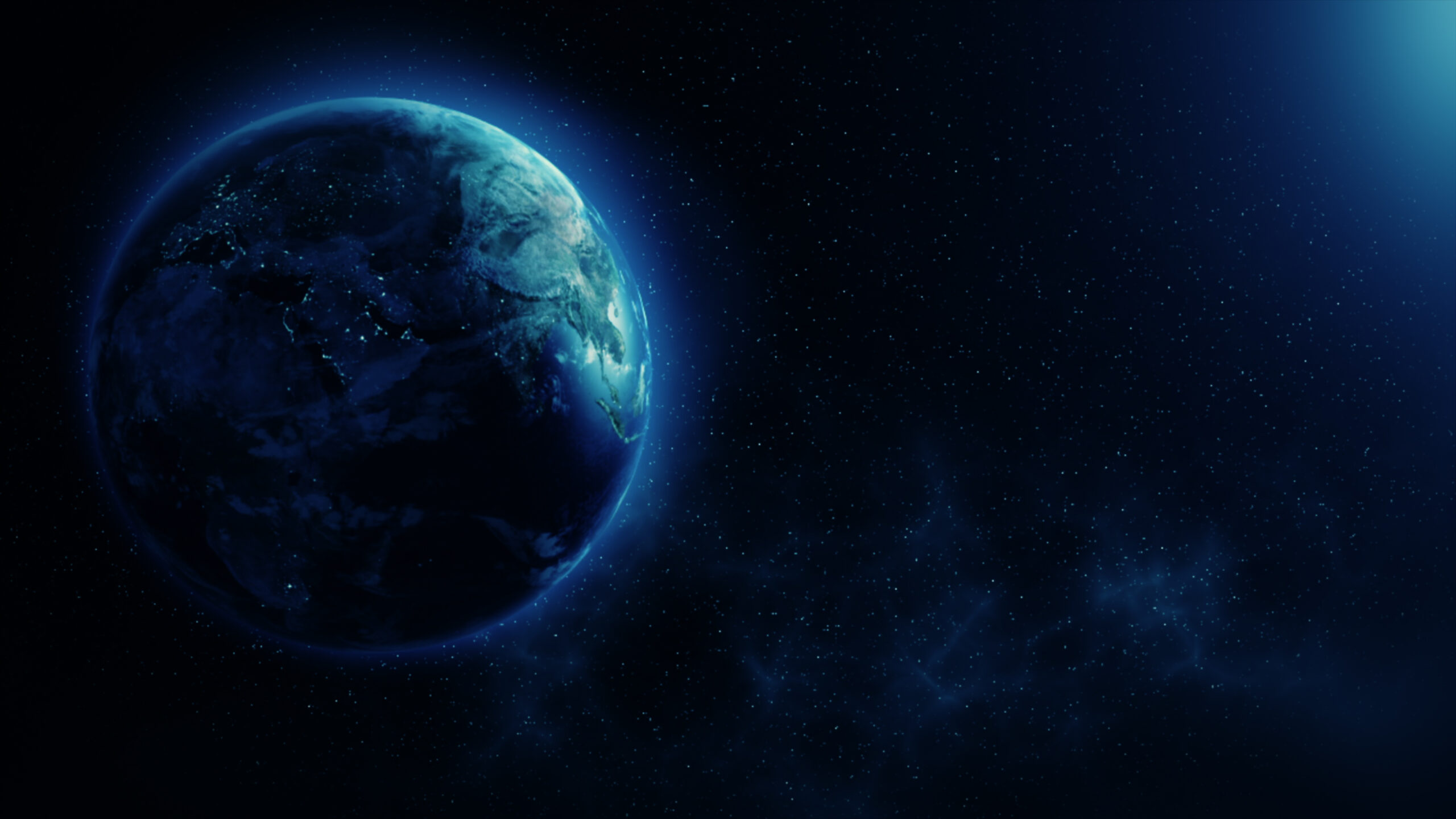 Earth Scene From Space laget i 3d-programvare fra bunnen av