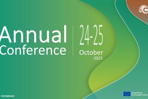 Logo for konferansen og dato. Illustrasjon.