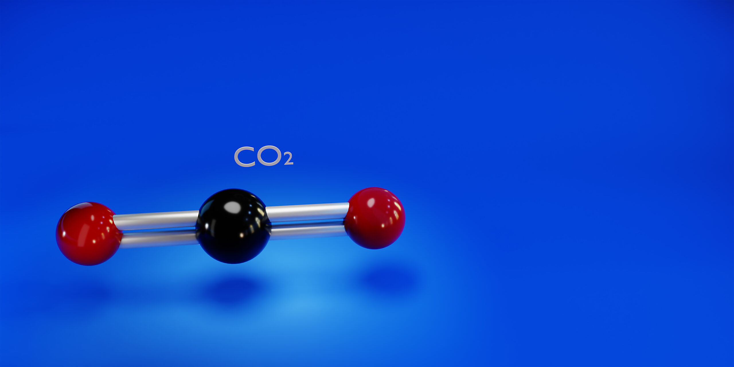 CO2-molekylet: illustrasjon