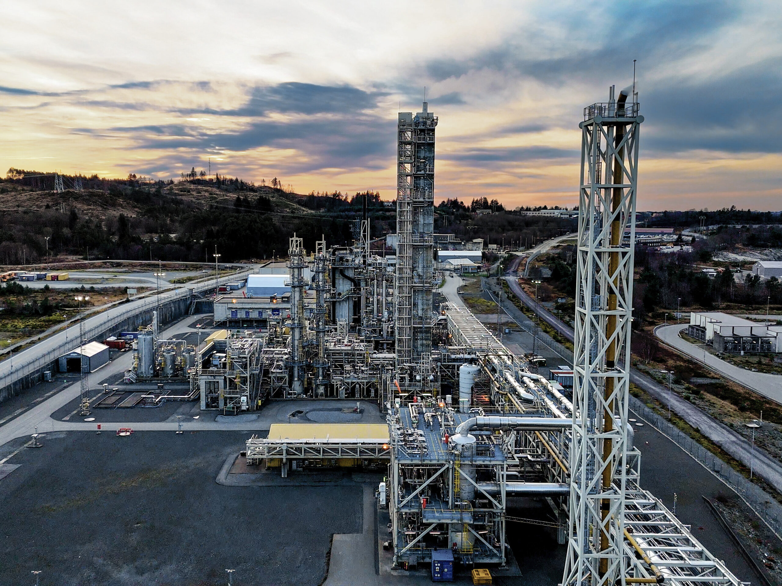 Oversiktsbilde over Teknologisentret på Mongstad. Foto